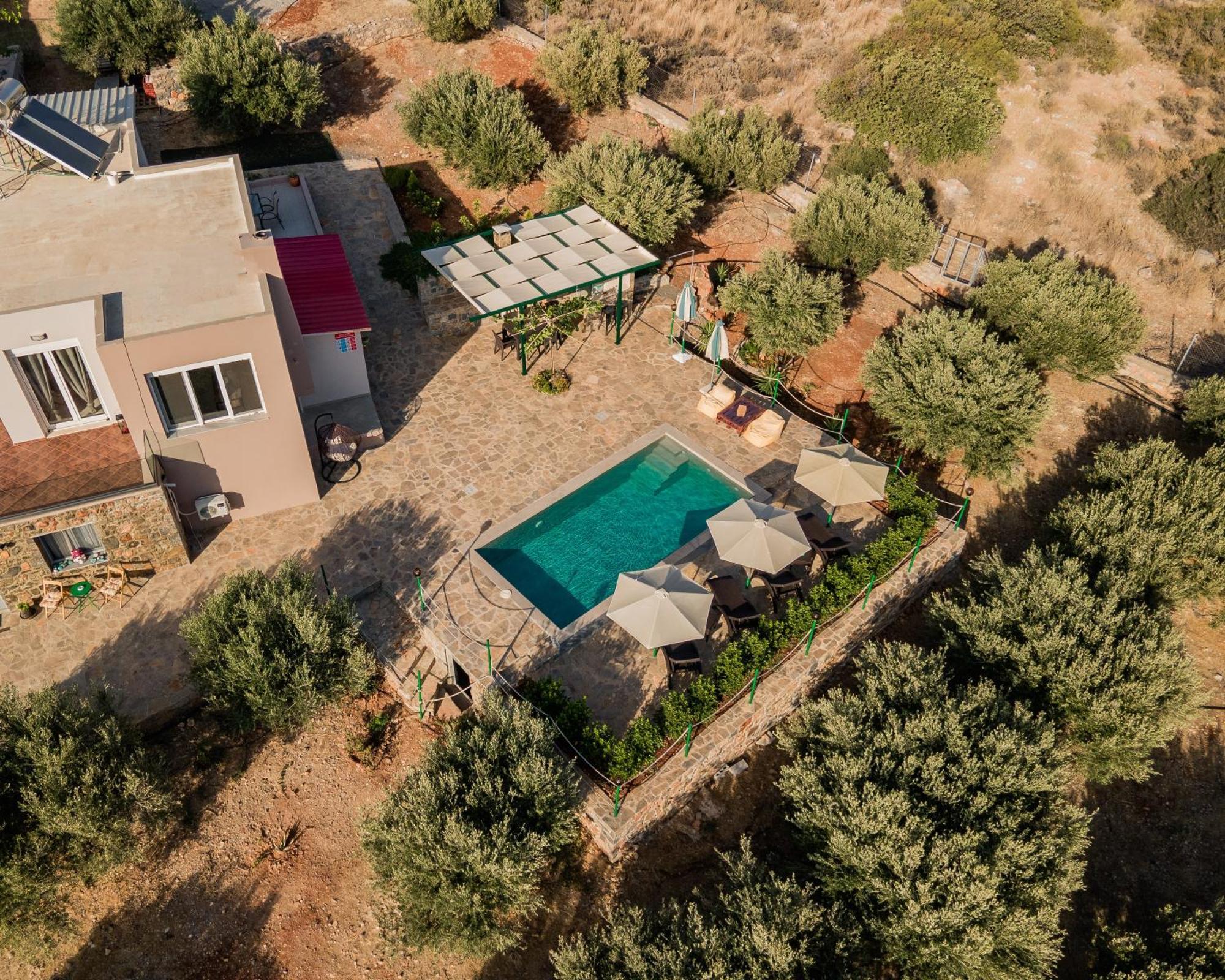 Villa Aktis With Freshwater Pool And Sea View Sissi Eksteriør bilde